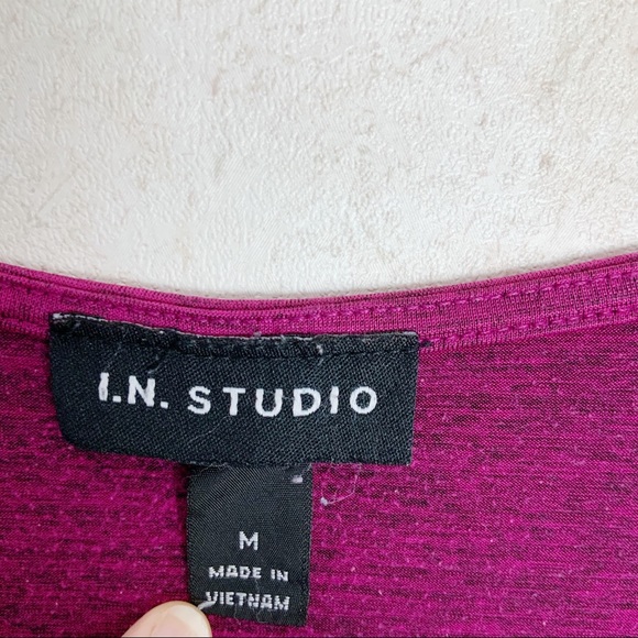 ☀️SALE☀️ I.N. Studio embellished shark bite top boho - Picture 4 of 8